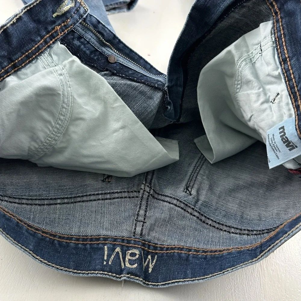 VTG Y2K Mavi‎ Matt Relaxed Straight Leg Jeans Men's 31x32 Mid Rise Blue Denim